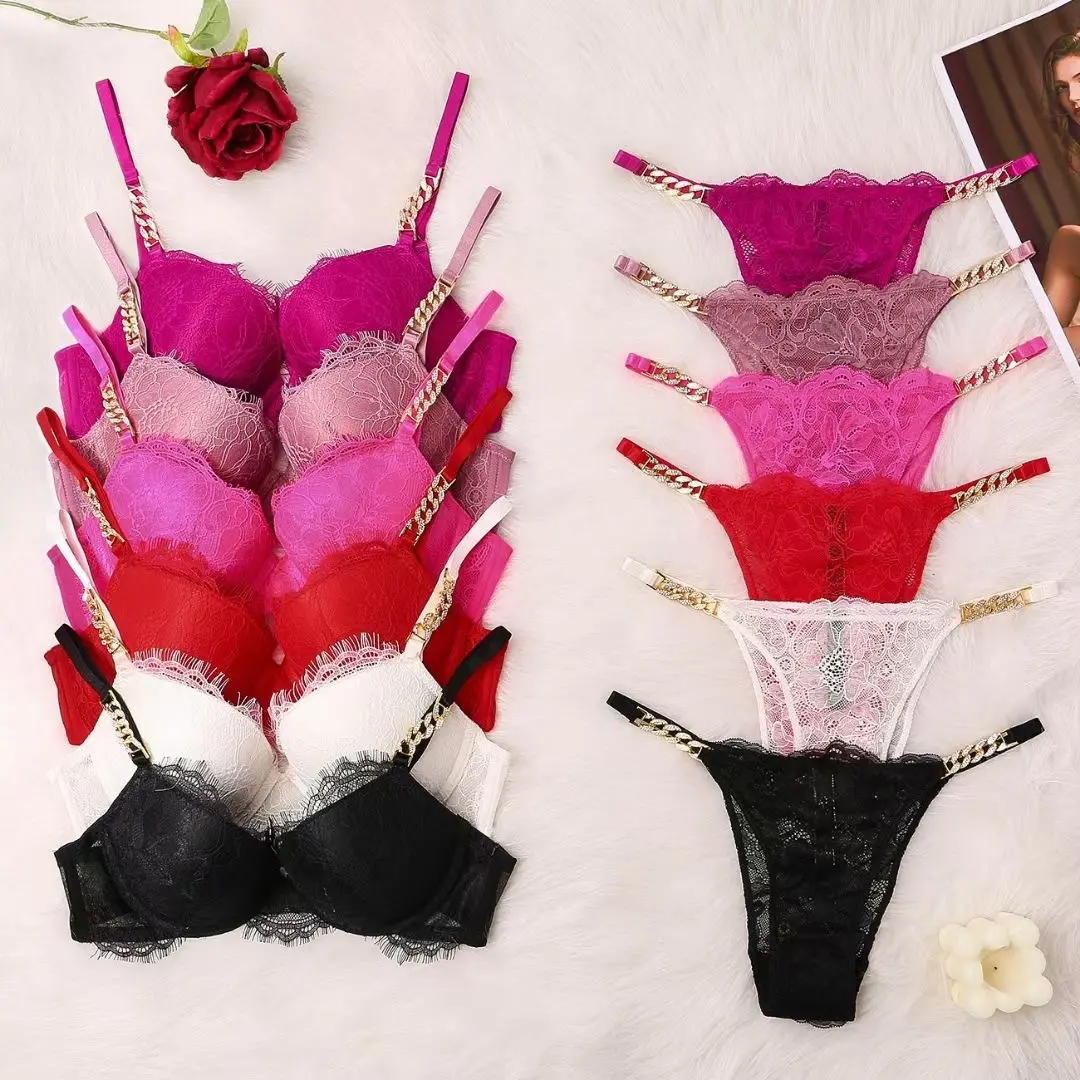 Nieuwe Sexi Volwassen Vrouwen Sexy Volwassen Dame Kant 2 Stuks Lingerie Sets Hete Bh Ondergoed En Slipje Set