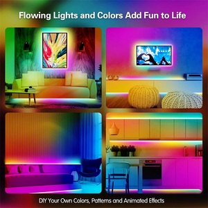 10 м 32,8 фута Dream Color RGBIC Smart LED Strip Light для домашнего декора комнаты 5 В usb Bluetooth управление приложением Синхронизация с музыкой RGB светодиодные полосы - Product Image 5