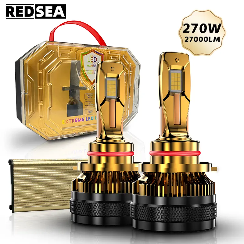 REDSEA WholesaleX23自動LEDヘッドライト電球27000LM270WハイパワーH13 H11 9005 HB3 H7 LEDH4車LEDヘッドライト