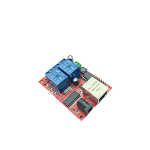 Módulo de conmutador de red de relé Ethernet de 2 vías de alta potencia, retardo del controlador TCPUDP con función de protección sellada - Product Image 1