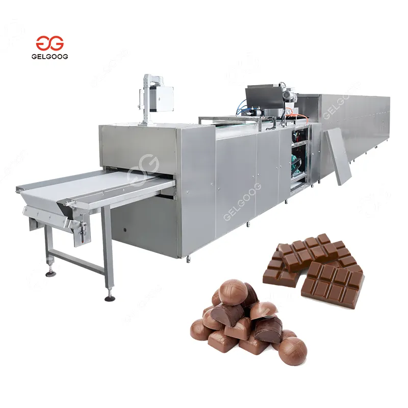 Máquina de moldagem de concha para máquinas, linha de moldagem de chocolate automática com túnel de refrigeração na turquia
