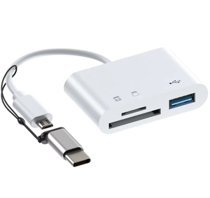 热卖适用于Otg 2.0 Tf Cf Sd存储卡读卡器的2合1转换器，适用于微型Usb Type-c适配器 - Product Image 4