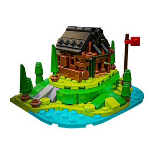 Funbuildブロック教育玩具マイクロスケール山小屋建築ミニレンガおもちゃハウス建築ブロック - Product Image 5