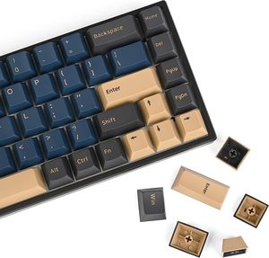 Tecsee Cereja Perfil Double Shot Keycap ANSI/ISO Layout Keycaps Teclado Conjunto Mecânico Teclado Gaming Substituição PBT Keycaps