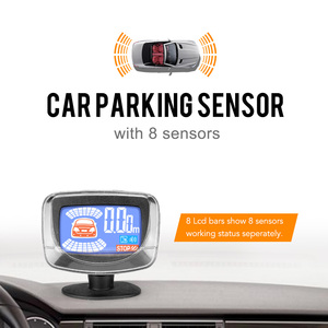 Parking <strong>Sensors</strong> Auto Parktronic Kit <strong>LCD</strong> Display Auto Parking Radar with 8 <strong>Sensors</strong> <strong>Reverse</strong> Backup Monitor Detector <strong>System</strong> - Product Image 2