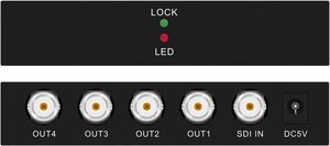 SDI Splitter 1x4 Support HD-SDI/SD-SDI/3G-SDI Signals 1 SDI <strong>Input</strong> <strong>and</strong> 4 SDI <strong>Output</strong>