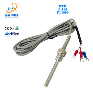 Sensor de temperatura RTD Pt100 Pt1000 para sonda de resistencia térmica de platino de rosca fija caja de alta temperatura - Product Image 1