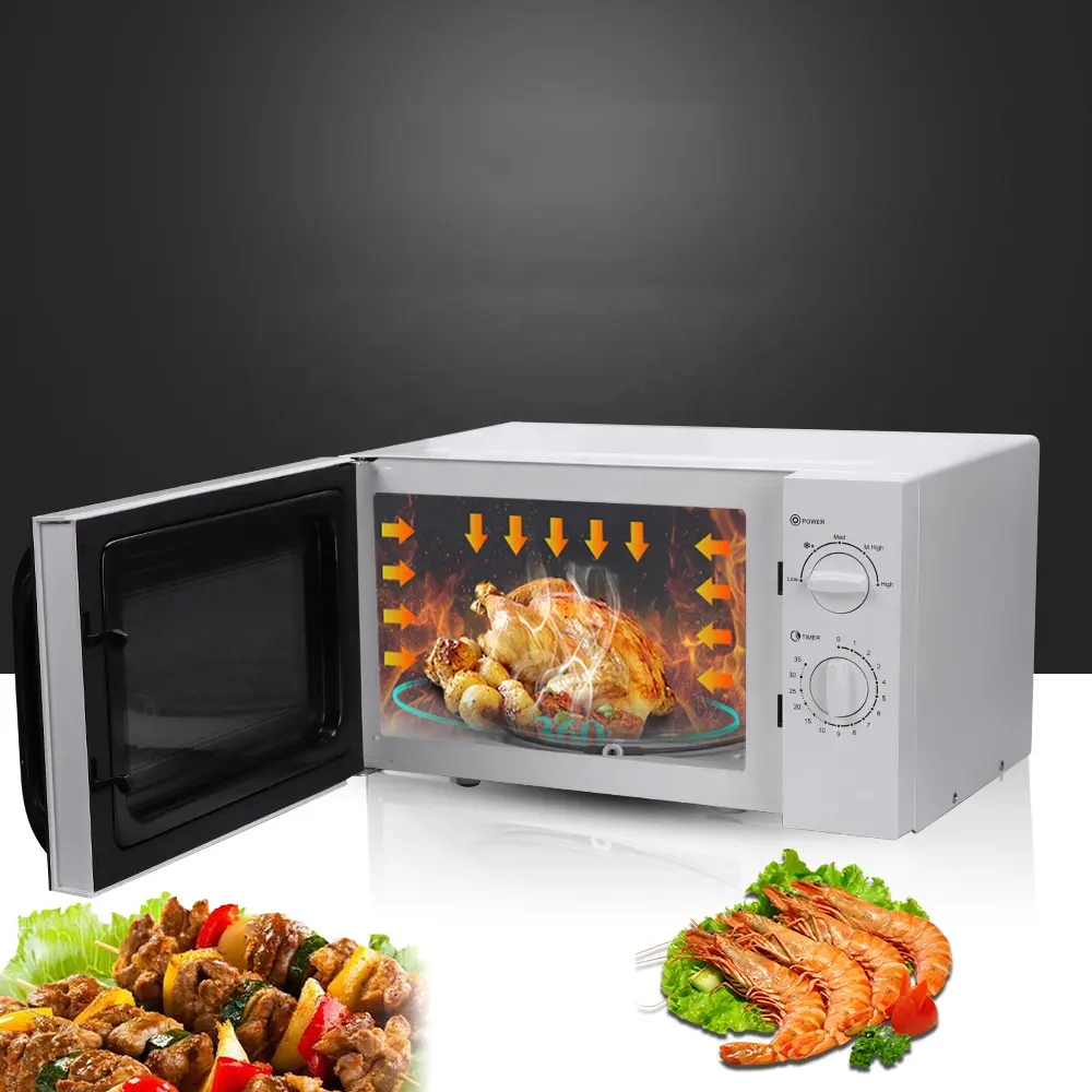 Giradischi per uso domestico retrò Smart forno a microonde 22L Mini multi-funzionale All-in-one Light Wave forno vendite calde trasversali