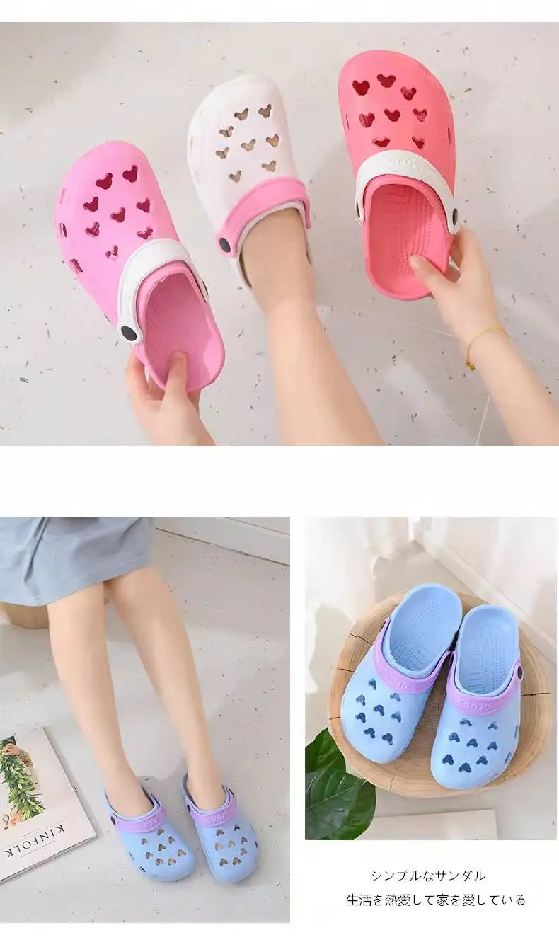 Summer Beach Breathable Flip Flop EVA Upper Slippers Shoes Unisex Clogs Hole Sandals