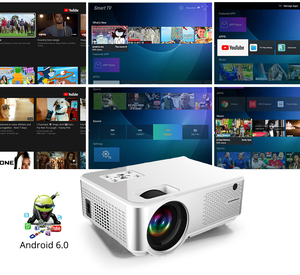 Competitive Price Cheerlux C9A 720p Android Wifi Smart Projector Lcd Led Beamer Connected Tv for Home <strong>Use</strong>