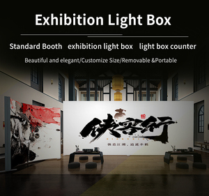 JiongChang Custom segg tessuto Led Light box Trade Show Booth Display espositivo struttura modulare Booth pannello sistema - Product Image 2
