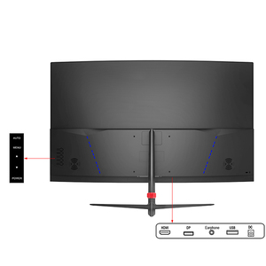 Sıcak satış 1ms hızlı tepki süresi 32 inç kavisli anti-mavi ışık monitör 165hz çerçevesiz Led oyun monitörü Lcd ekran - Product Image 5