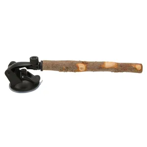 Kuş ayakta sopa ahşap levrek önlemek kayma interaktif kuş pencere levrek küçük orta kuş için vantuz ile standı - Product Image 3