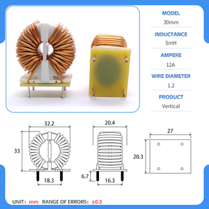 15mH Toroidal vertikal Core Mode umum <span class=keywords><strong>Choke</strong></span> Anti gangguan Filter untuk catu daya mobil arus tinggi permeabilitas tinggi - Product Image 3