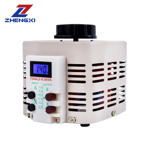 TDGC2 0.5KVA Transformador Variac monofásico Regulador de voltaje manual 0-300V Salida 50Hz Frecuencia Pantalla LCD SVC Uso AC