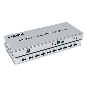 4K 3x3 HD Video Splicer Controller 1-Way <strong>Input</strong> 9-Way <strong>Output</strong> <strong>Splitters</strong> Converters High Definition Television Splicing