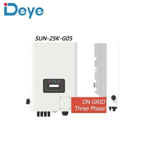 Inversor de cadena trifásico Deye de 25kW con 2 rastreadores MPP, voltaje de salida de protección IP65, salida máxima de CA 27,5 kVA