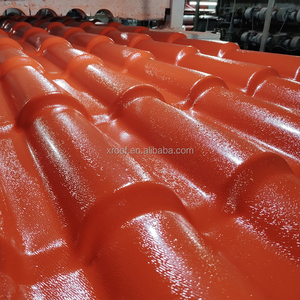 Laminas PVC tổng hợp đất nung mái ngói tấm nhựa resincolonial PVC ngói telha PVC thuộc địa mái ngói Tây Ban Nha - Product Image 5