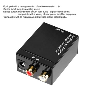 Xput-Convertidor de señal de Audio analógico a Digital, Adaptador convertidor de señal de Audio Coaxial Spdif de fibra óptica