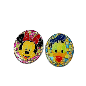 Yüksek kaliteli Mickey ve ördek broş karikatür Anime papatya Metal rozeti emaye yaka iğnesi