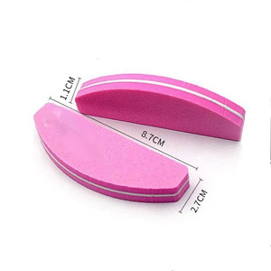 Bán buôn Mini ail đệm chà nhám tập tin khối công cụ làm móng miếng bọt biển Đệm hai mặt EVA móng tay tập tin - Product Image 2