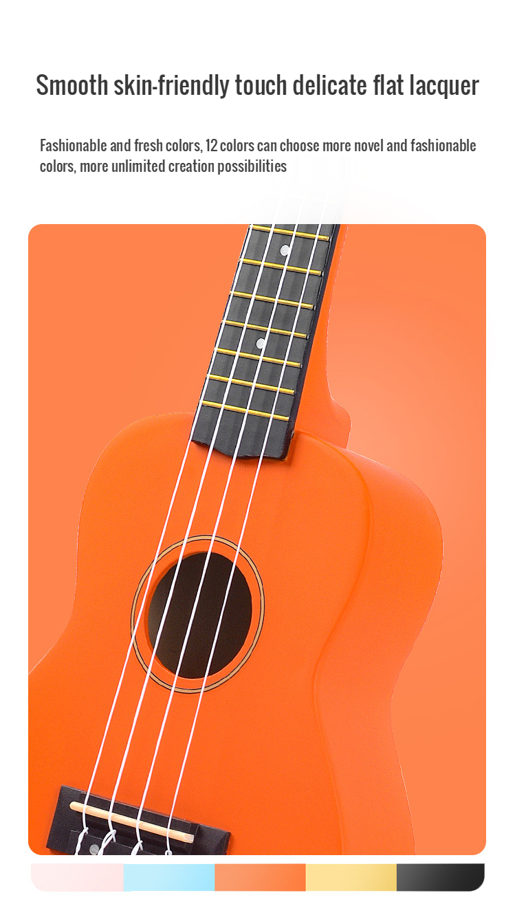 Cheap Price Ukulele 21 Inch Soprano China Kids 4 String Guitar Hawaiian Carbon Fiber Ukulele Ukelele