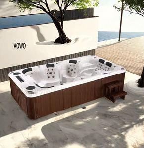 126inch 6 người ngoài trời bồn tắm nước nóng yjacuzzi Spa hồ bơi lười biếng lớp baina <span class=keywords><strong>remous</strong></span> paresseux Ống nóng ngoài trời Whirlpool với màu - Product Image 6