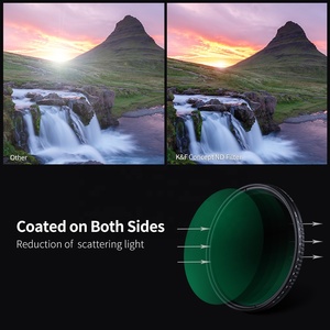多抵抗コーティング、防水を備えたカメラレンズ用の43mm可変中性密度ND8-ND2000 NDフィルター - Product Image 5