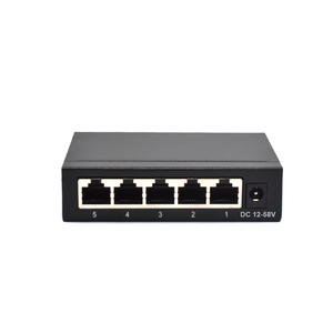 OEM ODM 5ポート高速イーサネット10/100Mbps RJ45デスクトップスイッチVLAN SNMP機能1年間保証アイアンシェル1Gスイッチ容量 - Product Image 1
