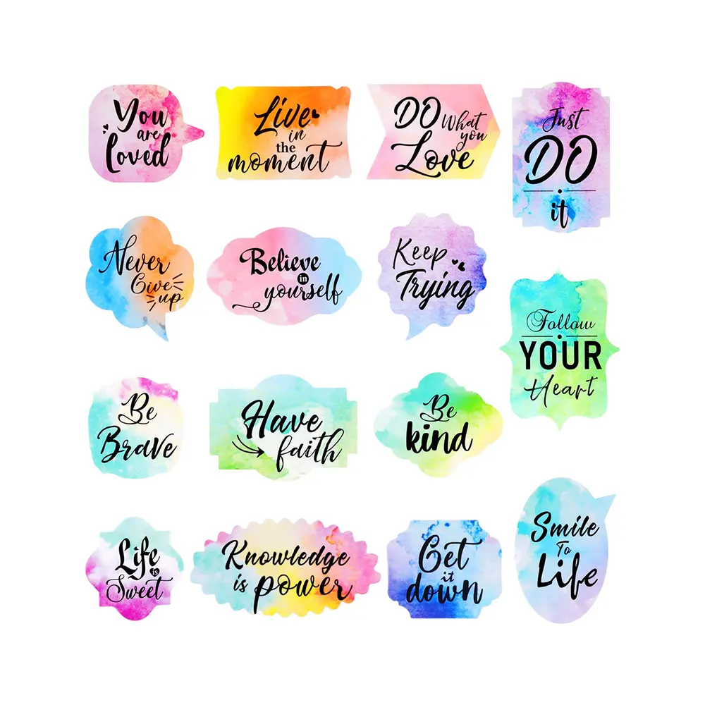 Motivational Stickers Inspiring Planner Quotes Stickers Encouragement Decals Stickers for Laptop Book