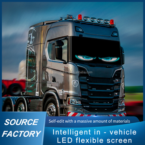 Bảng đèn <span class=keywords><strong>LED</strong></span> ma trận RGB hoạt hình tùy chỉnh, đèn mắt quỷ lập trình được cho ô tô, xe tải, quảng cáo, điều khiển bằng ứng dụng mới, đèn logo - Product Image 3