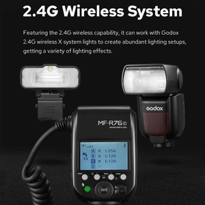 尼康顶级产品Godox MF-R76N TTL宏环形闪光灯，配有2.4 GHz X无线系统
