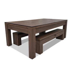 Hot Selling <strong>3</strong>-in-1 <strong>Multi</strong> <strong>Game</strong> Dinner <strong>Table</strong> <strong>with</strong> Storage Space Pool <strong>Table</strong> <strong>with</strong> Dinner Top Two Sofa Benches MDF Cushion Material - Product Image 6
