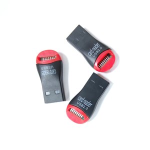 高速迷你微型sd卡适配器TF存储卡读卡器USB 2.0适配器，适用于带挂绳的SDHC SDXC tf卡读卡器 - Product Image 2