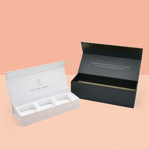 Thanh Lịch bóng màu hộp quà Tặng lá vàng chi tiết biểu tượng tùy chỉnh cá nhân vận chuyển hộp các tông hộp giấy đám cưới - Product Image 4