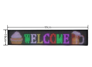 P10 SMD-Bildschirm leiste Voll farbige LED-Beschilderung Scroll-Text LED-Beschilderung Programmier bare LED-Anzeige im Freien WIFI-Steuerung - Product Image 2