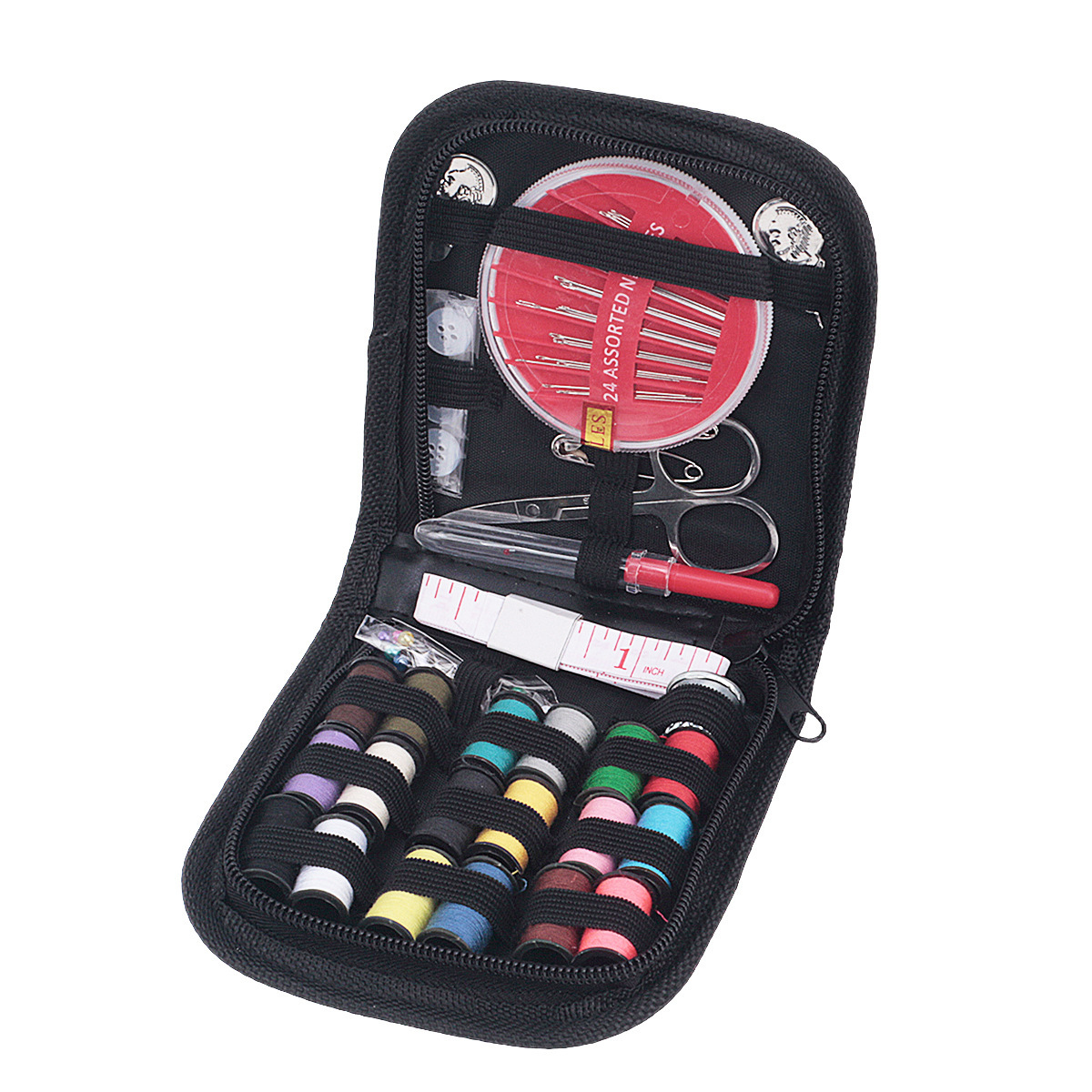Black Sewing Kit 10pcs Set