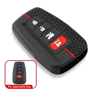 กุญแจรถซิลิโคนปุ่มกด2/3/4ปุ่มสำหรับเคสที่ใส่พวงกุญแจ FOB สำหรับ Toyota Prius สำหรับ Camry สำหรับ Corolla Land Cruiser Prado Aut - Product Image 6