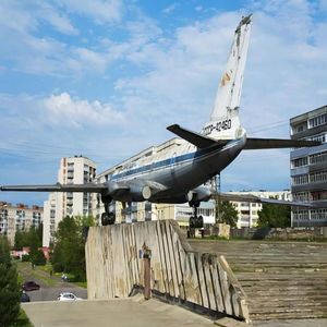 大型旅客機のステンレス鋼モデル工場カスタマイズ公園 & 正方形装飾用 - Product Image 1