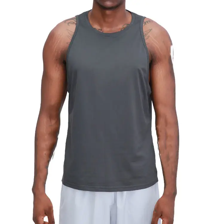 High Quality S Comfortable Breathable Fitness Basic Vest Mens Stringer Top Men's Sleeveless Tank Tops