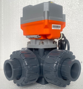 Durable Quality Mounting Pad Iso 5211 Pneumatic Motorized Actuated 1/2&quot; to 4&quot; UPVC PPH 2 <strong>Way</strong> 3 <strong>Way</strong> Union Ball Valve - Product Image 5