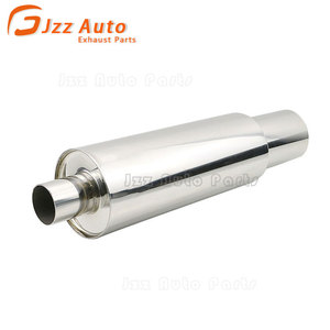 Özelleştirilmiş araba dış boruları parçaları paslanmaz <span class=keywords><strong>2</strong></span> "-3" giriş 5 "vücut susturucu ipuçları evrensel Fit susturucu düz akış yarış susturucu