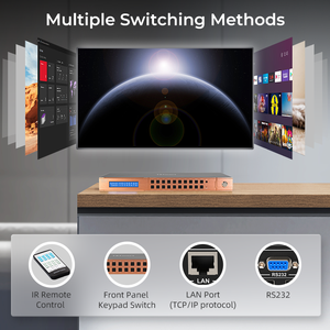 TESmart AV <span class=keywords><strong>HDMI</strong></span> 매트릭스 8x8 지원 4K 30Hz 스마트 EDID 관리 IR 원격 RS232 명령 및 제어 센터 용 LAN 제어 - Product Image 6