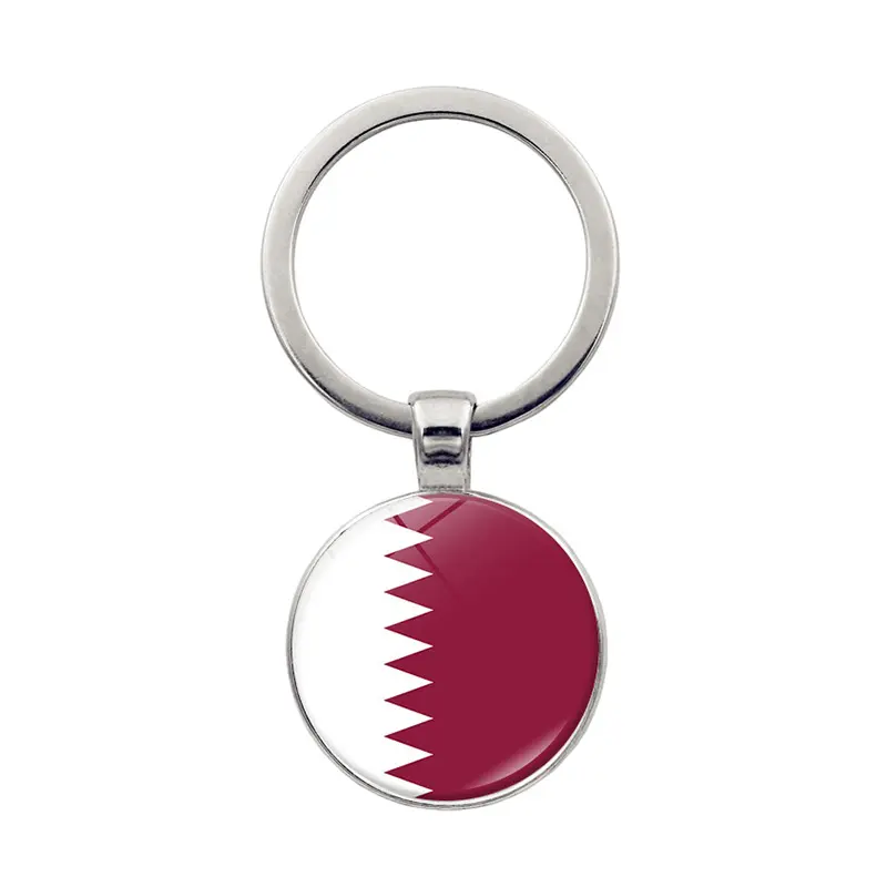2023 Fabricant Métal Drapeau Logo En Gros Qatar Fête Nationale Cadeaux Aimant Pin Badge Porte-clés