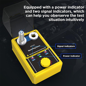 Probador de bujías ajustable de 0 a 6000rpm con dos enchufes de bujías de 100-240V Herramientas de vehículo para bujía de 14mm/16mm - Product Image 2