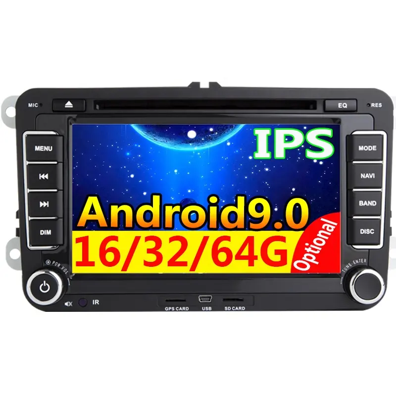 2 Din Android multimedia para coche vw/Volkswagen excelente Seat Leon 2 Octavia 2 Golf 5 6 V5 / A5 / 1K Multimedia Polo T5 Passat b6