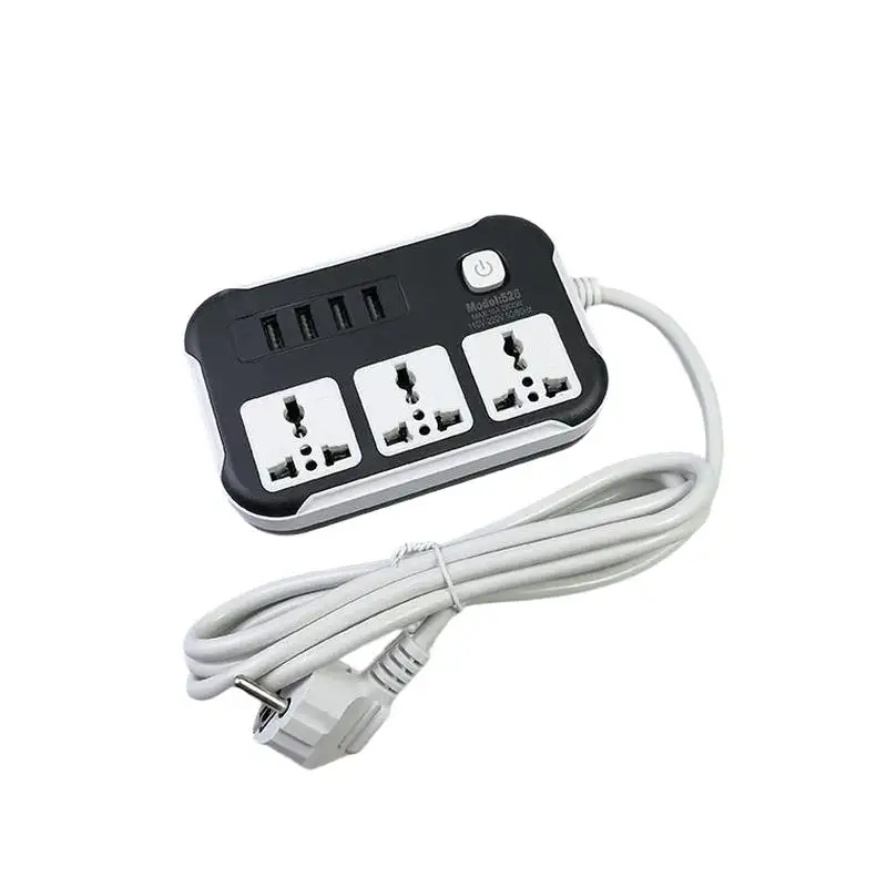 Power Strip Desk Type 2 Plugs Track Car Charging 13 Amp Port Camera Industrial Fan Male 3 Pin Electric Tool Kits Mechanic Socket