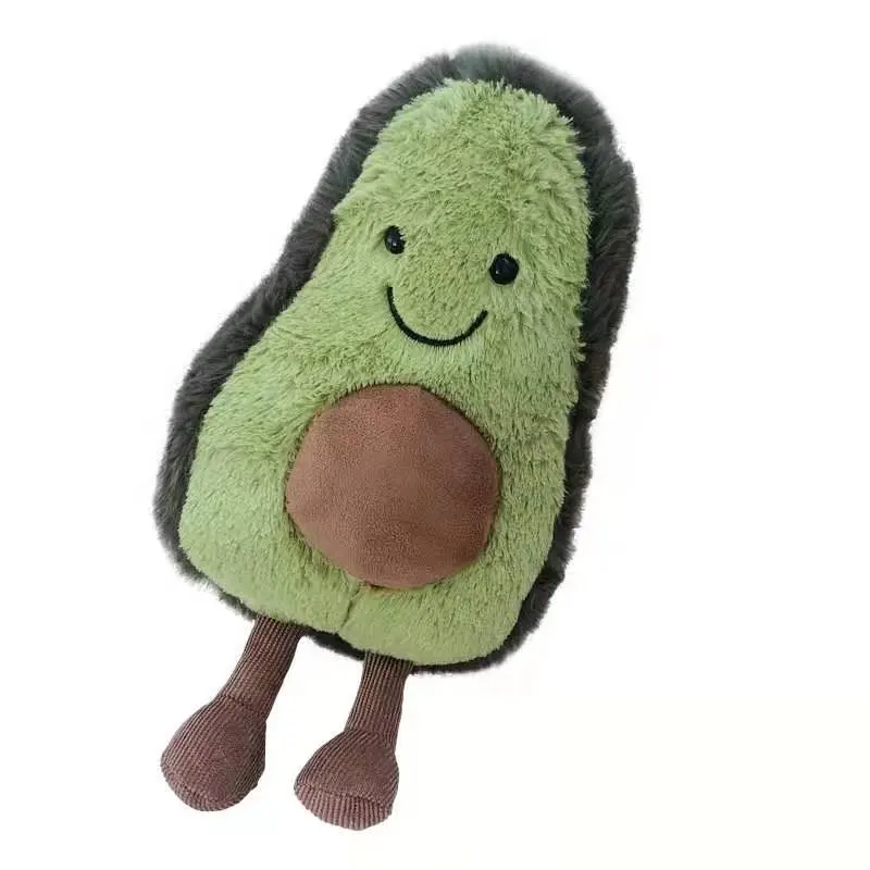 De peluche de felpa aguacate juguetes de peluche personalizado de peluche de frutas de la muñeca