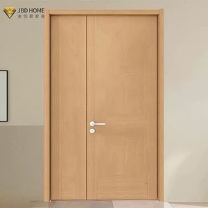 Anne ve oğul için cam Insert ile tarım evleri için giriş için Modern iki-in-one katı ahşap salıncak tarzı kapı - Product Image 2