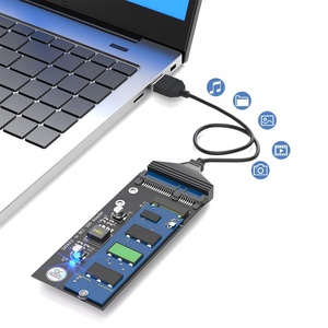M.2 NGFF ถึง SATA การ์ดอะแดปเตอร์ B Key/B & M Key SSD Converter NGFF M2 ถึง 2.5 นิ้ว SATA III ไดรเวอร์ (ไม่ใช่สําหรับ M.2 NVME) - Product Image 6